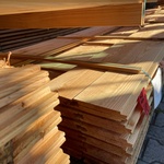 Ca. 68x Douglas Wisselsponning/Halfhoutsrabat, 18x190mm, lengte 600cm